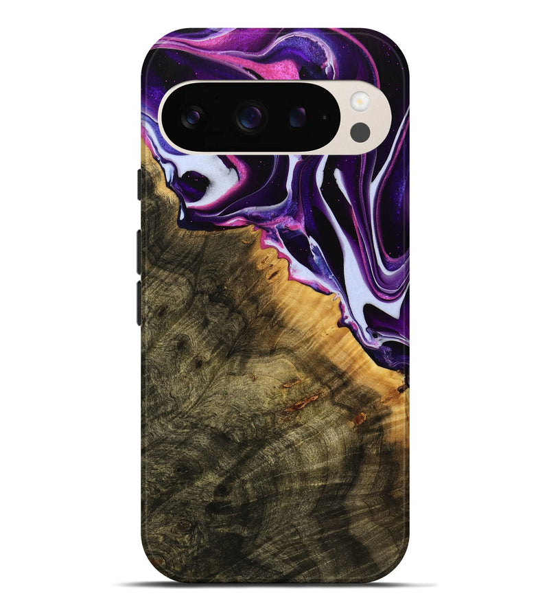 Pixel 9 Pro XL Wood Live Edge Phone Case - Malissa (Purple, 738056)