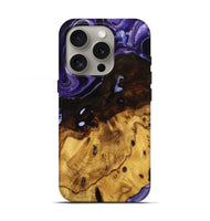 iPhone 16 Pro Wood Live Edge Phone Case - Allys (Purple, 738057)