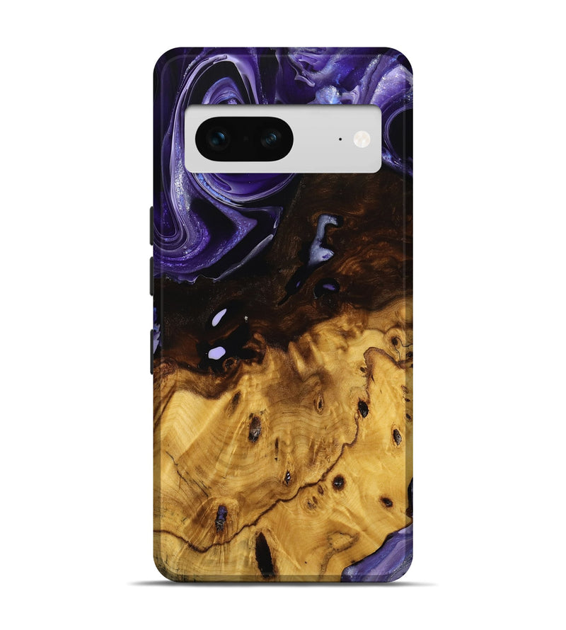 Pixel 7 Wood Live Edge Phone Case - Allys (Purple, 738057)