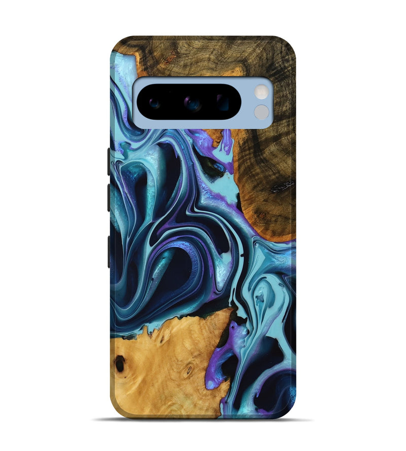 Pixel 8 Pro Wood Live Edge Phone Case - Deloria (Purple, 738058)