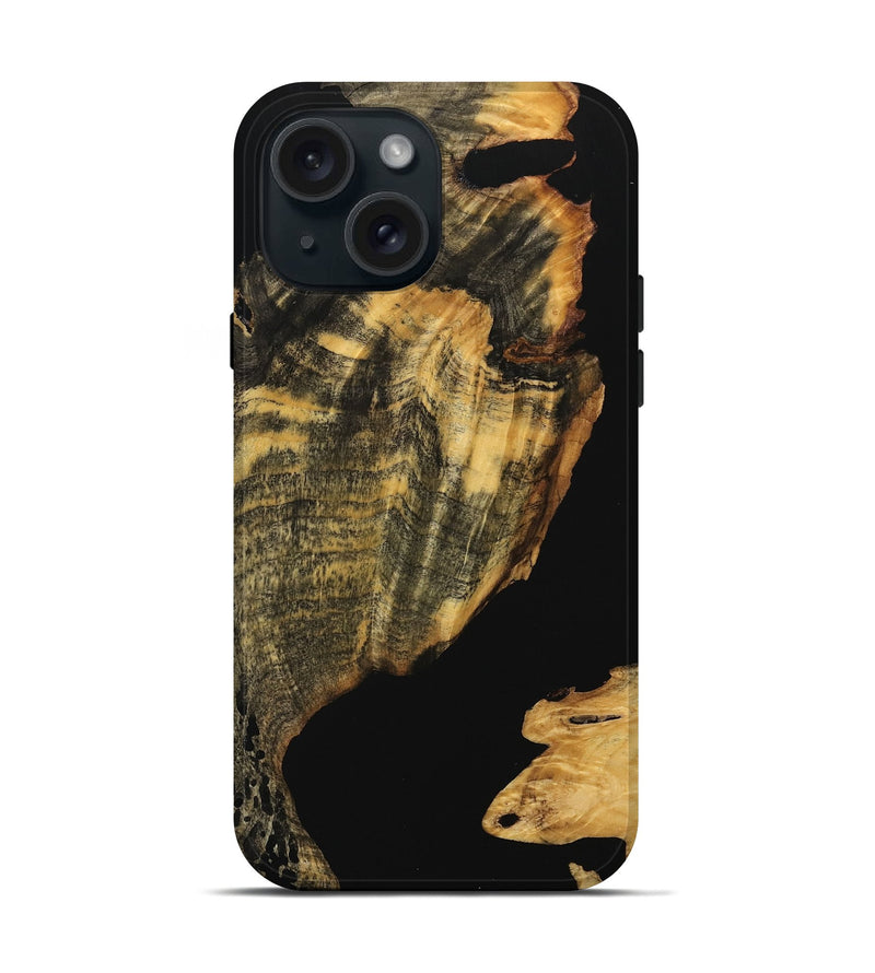 iPhone 15 Wood Live Edge Phone Case - Alleen (Wood Burl, 738073)