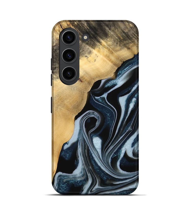 Galaxy S23 Wood Live Edge Phone Case - Kitson (Blue, 738076)