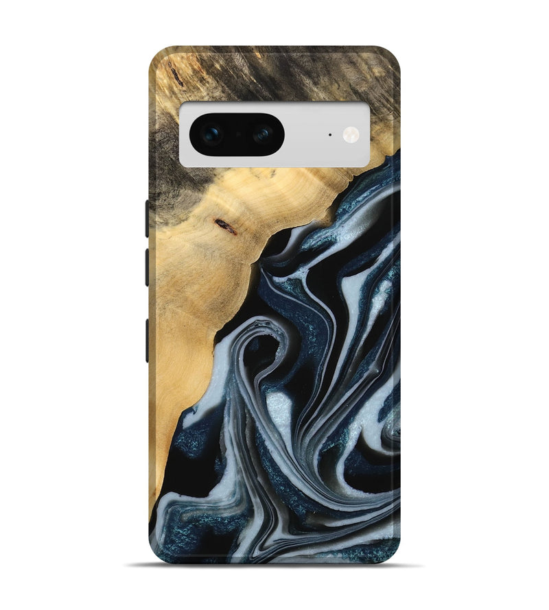 Pixel 7 Wood Live Edge Phone Case - Kitson (Blue, 738076)