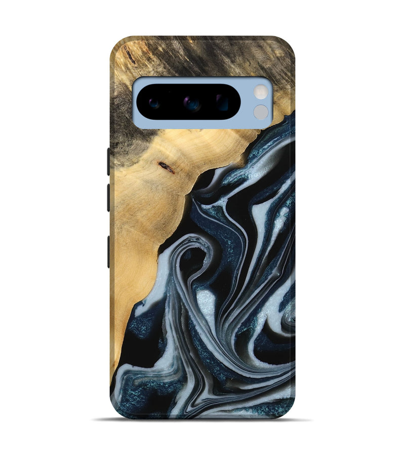 Pixel 8 Pro Wood Live Edge Phone Case - Kitson (Blue, 738076)