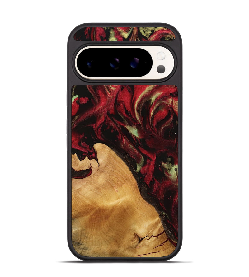 Pixel 9 Wood Phone Case - Prabir (Red, 738101)