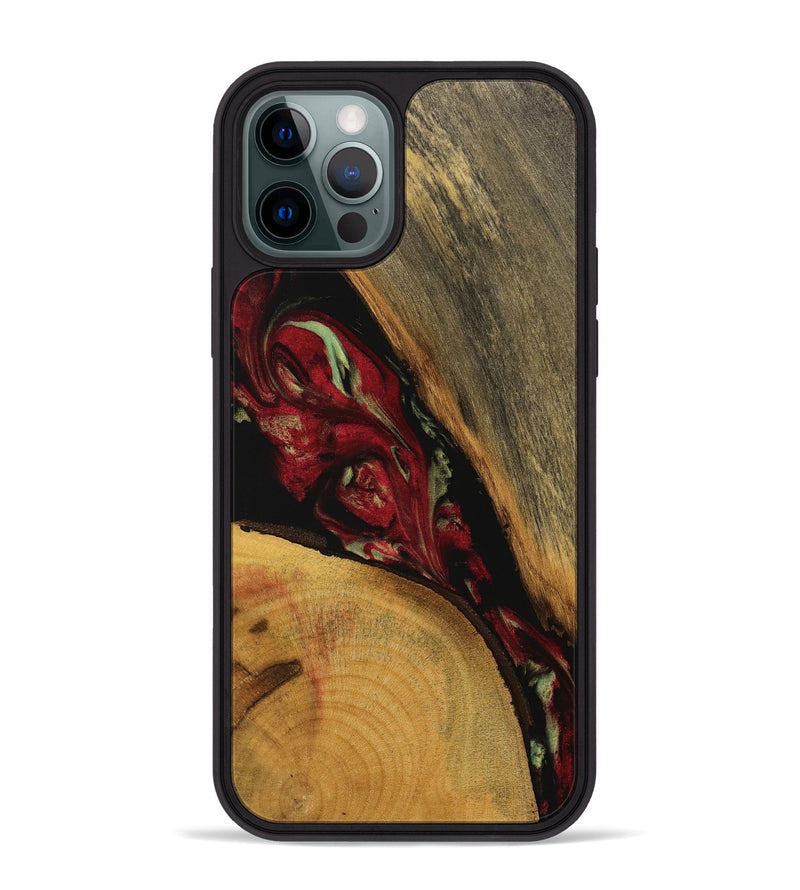 iPhone 12 Pro Max Wood Phone Case - Sibley (Red, 738111)