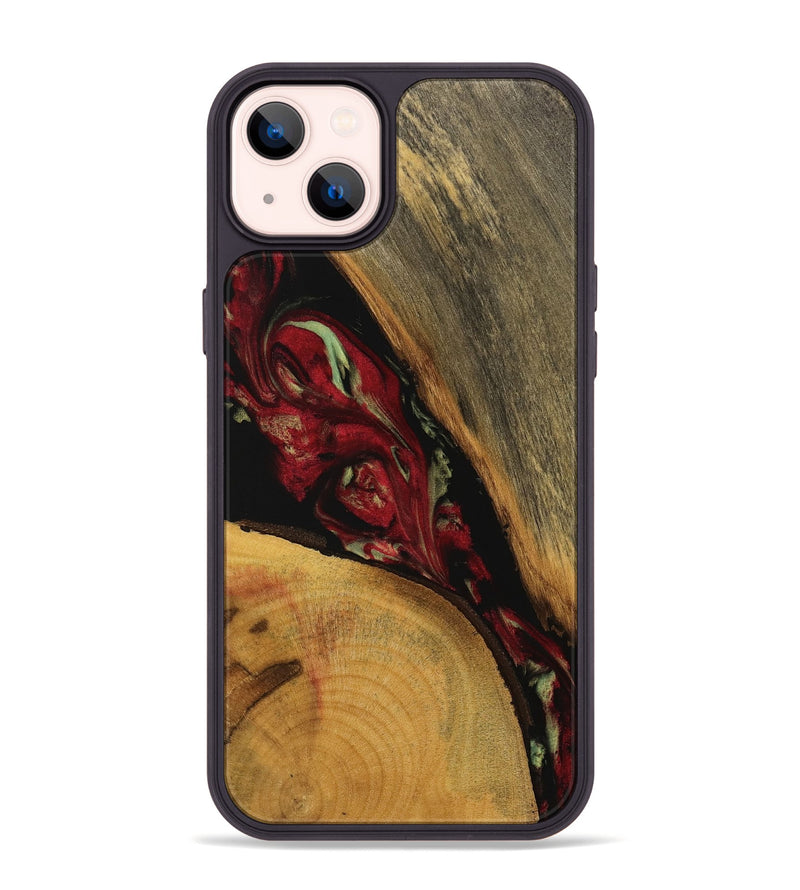 iPhone 14 Plus Wood Phone Case - Sibley (Red, 738111)