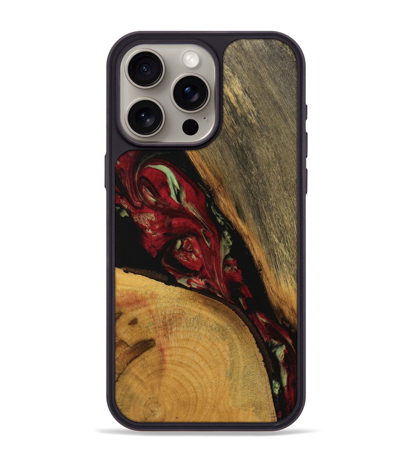 iPhone 15 Pro Max Wood Phone Case - Sibley (Red, 738111)