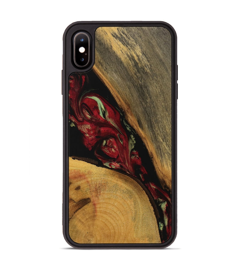 iPhone Xs Max Wood Phone Case - Sibley (Red, 738111)