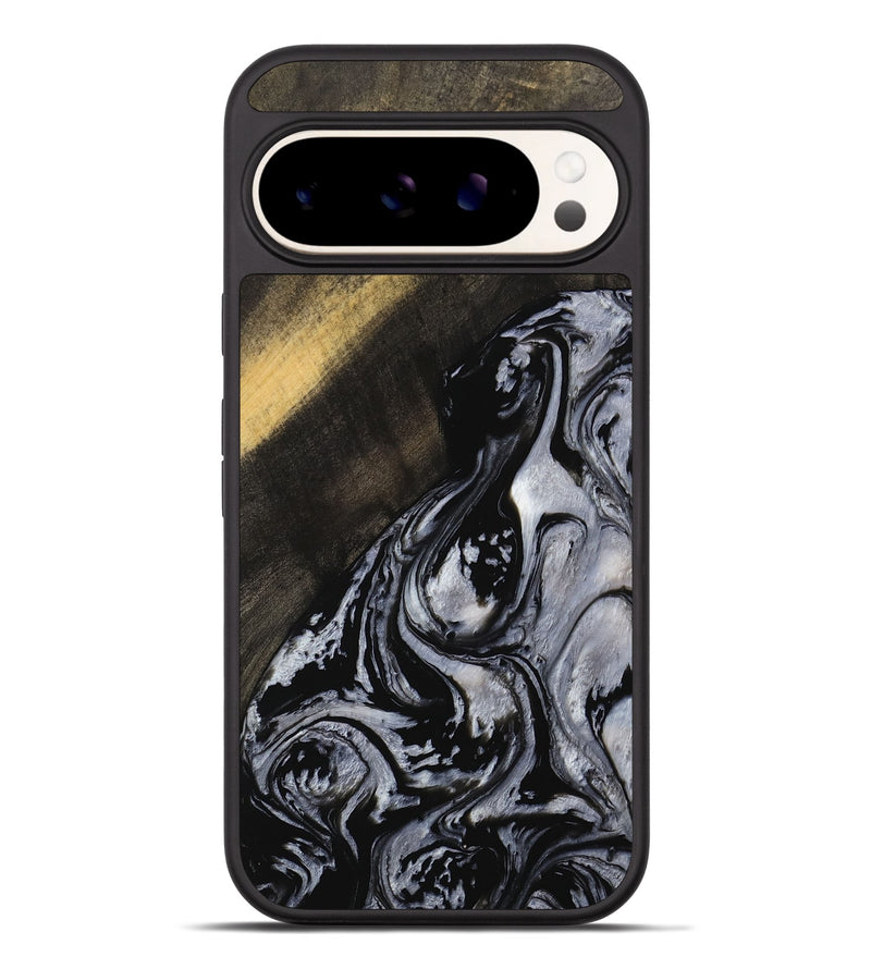 Pixel 9 Pro XL Wood Phone Case - Marti (Black & White, 738121)