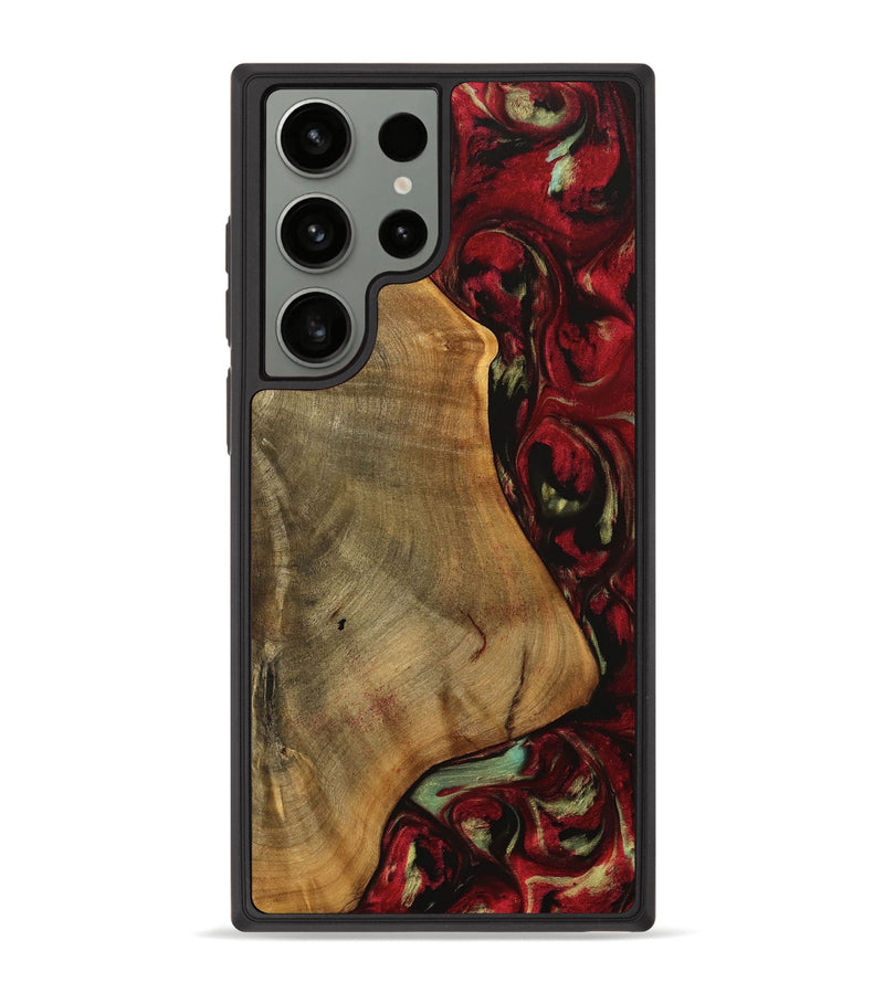 Galaxy S23 Ultra Wood Phone Case - Melba (Red, 738139)