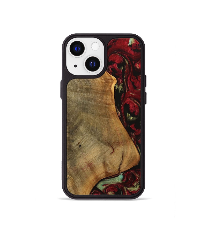 iPhone 13 mini Wood Phone Case - Melba (Red, 738139)