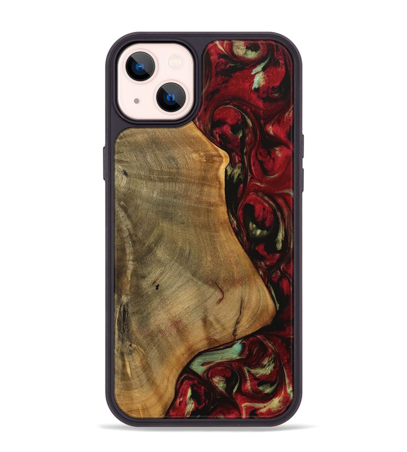 iPhone 14 Plus Wood Phone Case - Melba (Red, 738139)