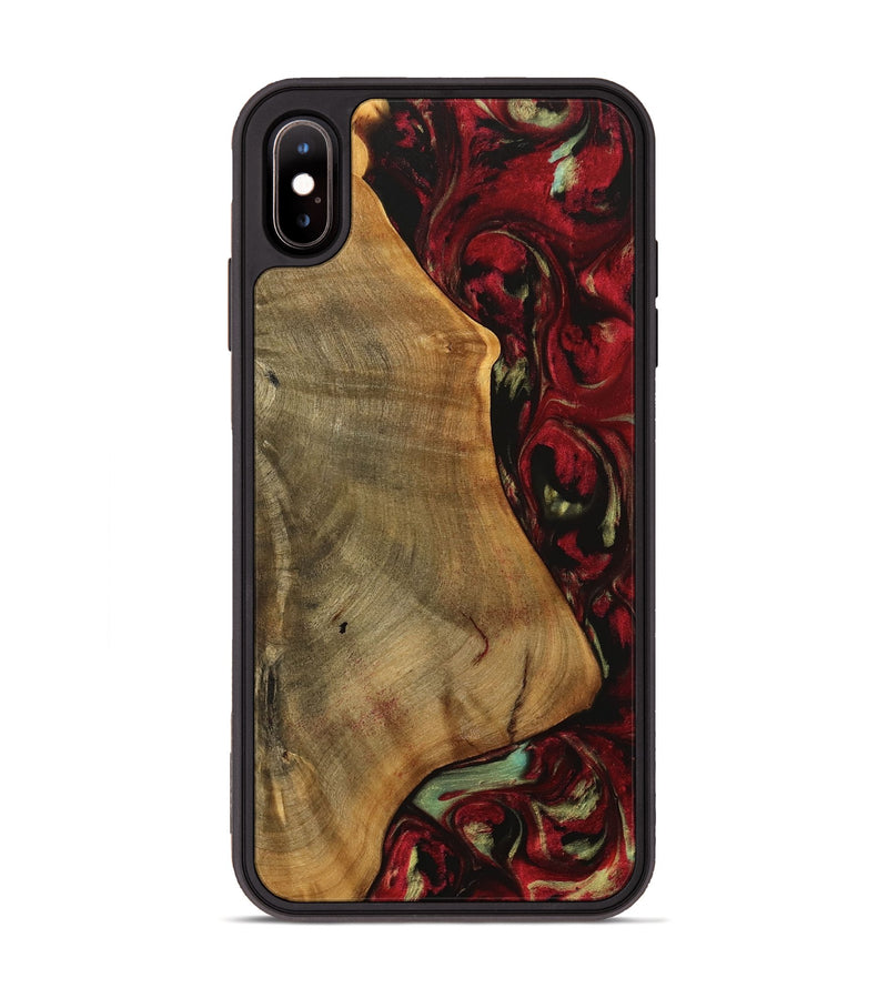 iPhone Xs Max Wood Phone Case - Melba (Red, 738139)