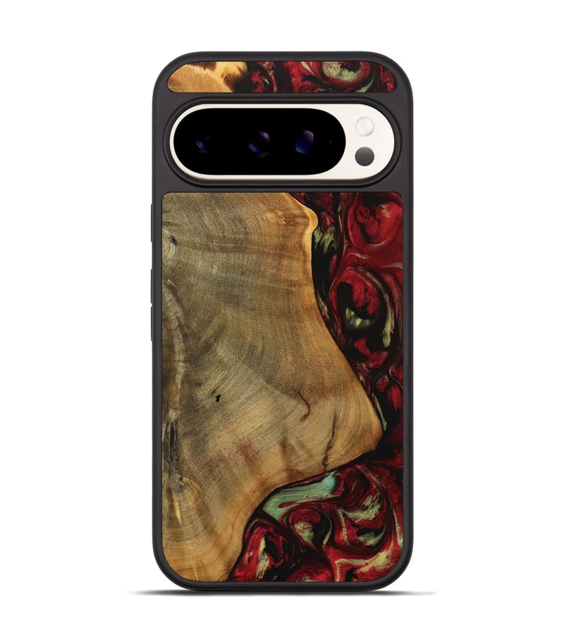 Pixel 9 Wood Phone Case - Melba (Red, 738139)