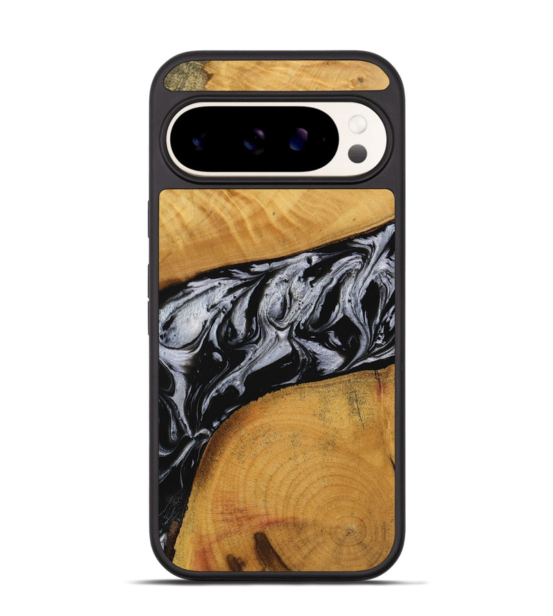 Pixel 9 Wood Phone Case - Barry (Black & White, 738142)