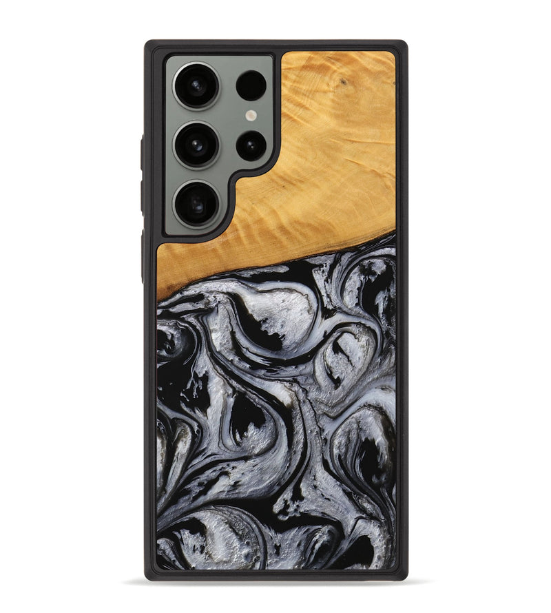 Galaxy S23 Ultra Wood Phone Case - Lexi (Black & White, 738143)