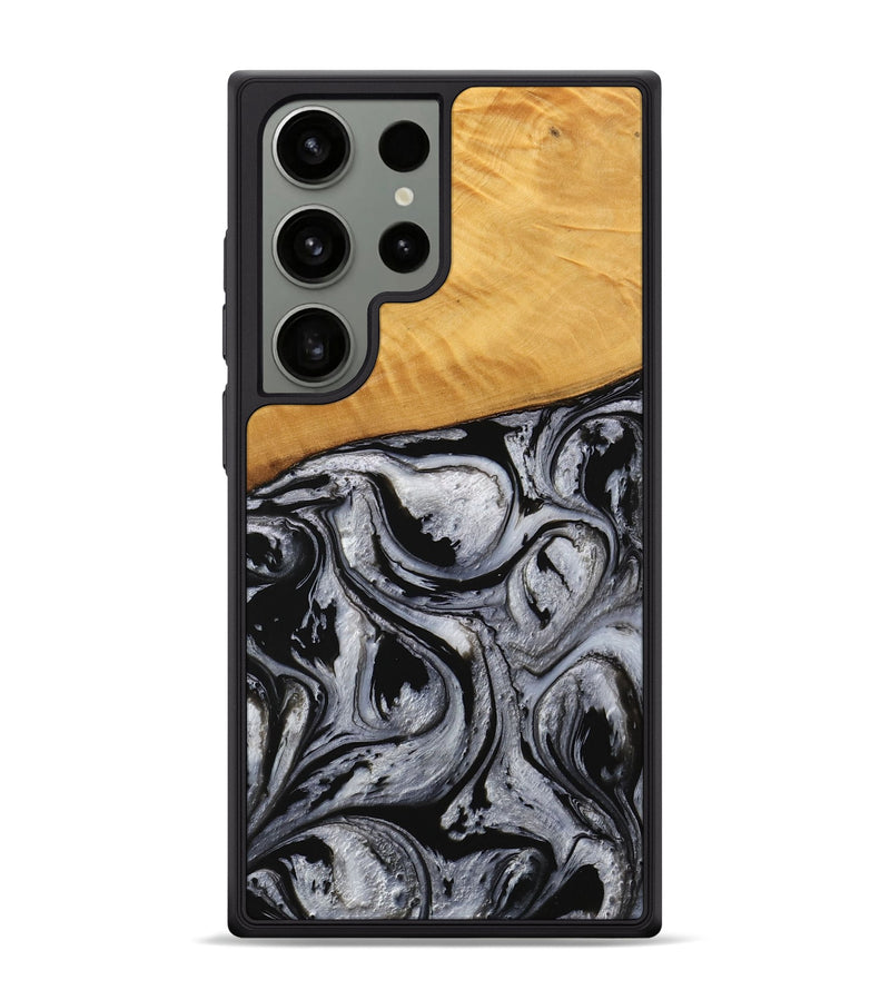 Galaxy S24 Ultra Wood Phone Case - Lexi (Black & White, 738143)