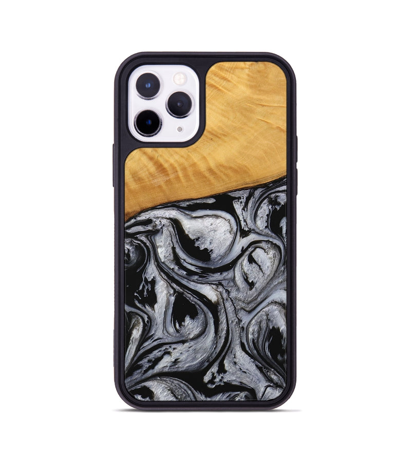 iPhone 11 Pro Wood Phone Case - Lexi (Black & White, 738143)