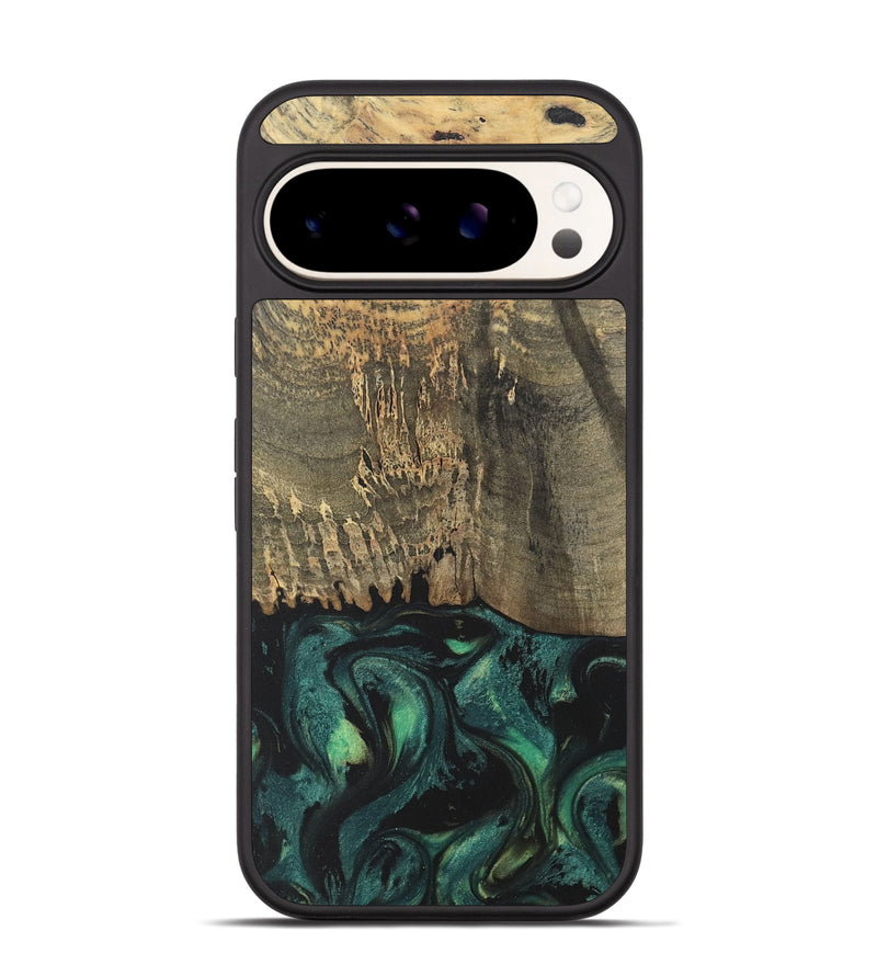 Pixel 9 Wood Phone Case - Pegeen (Green, 738146)