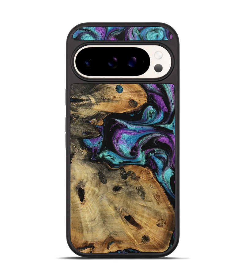 Pixel 9 Wood Phone Case - Chaya (Purple, 738152)