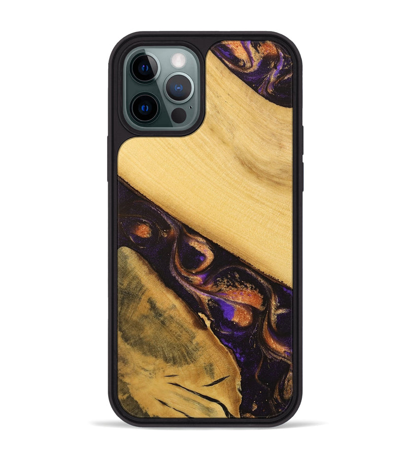 iPhone 12 Pro Max Wood Phone Case - Hebert (Purple, 738163)