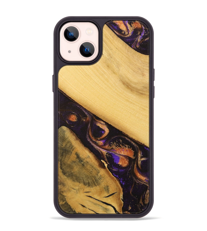 iPhone 14 Plus Wood Phone Case - Hebert (Purple, 738163)