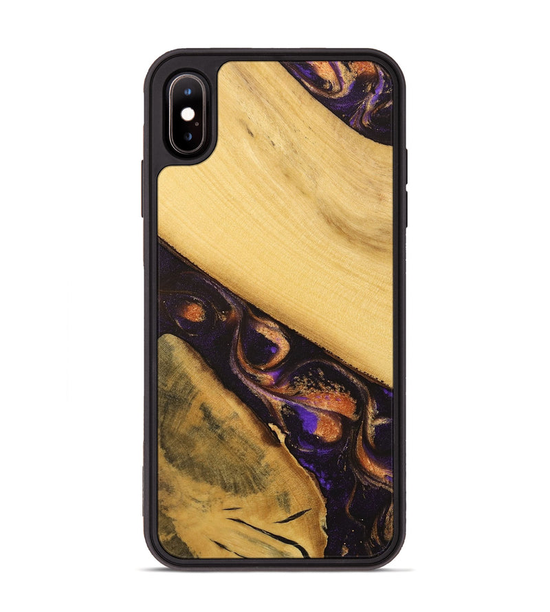 iPhone Xs Max Wood Phone Case - Hebert (Purple, 738163)