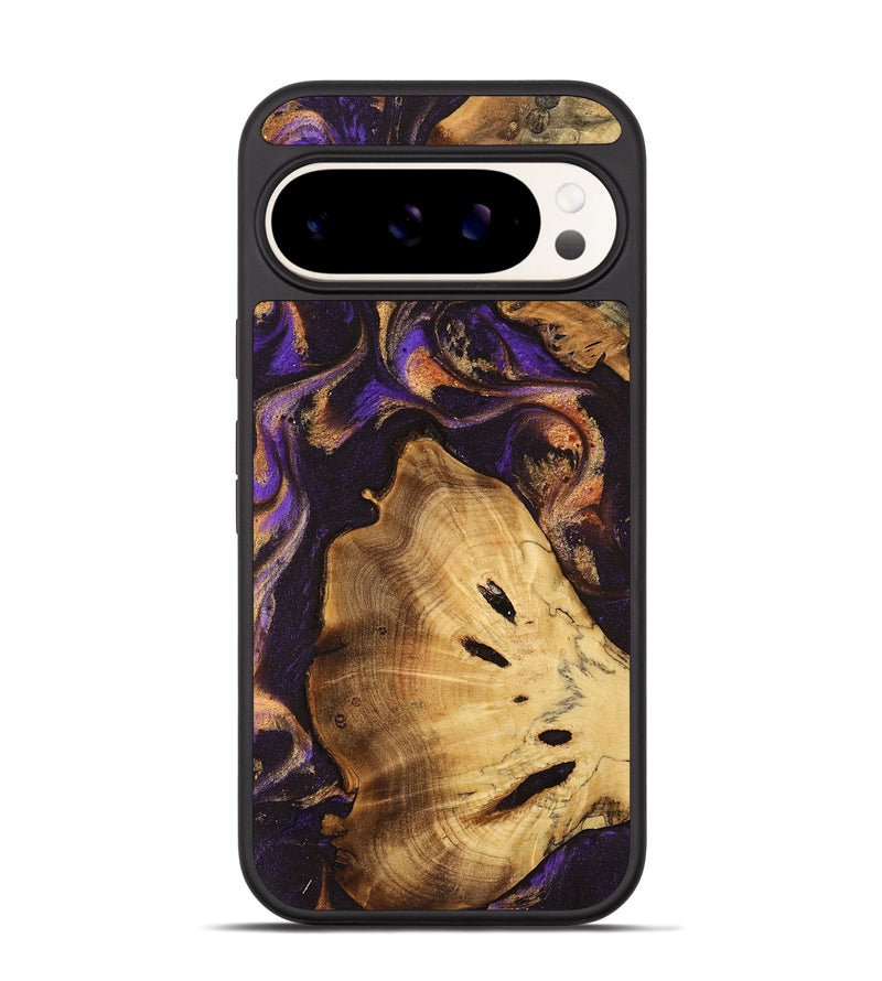 Pixel 9 Wood Phone Case - Arlena (Purple, 738167)