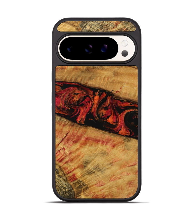 Pixel 9 Wood Phone Case - Janessa (Red, 738168)