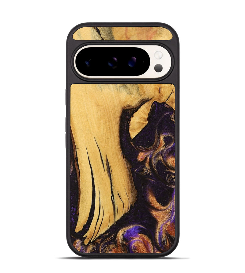 Pixel 9 Wood Phone Case - Ailis (Purple, 738183)