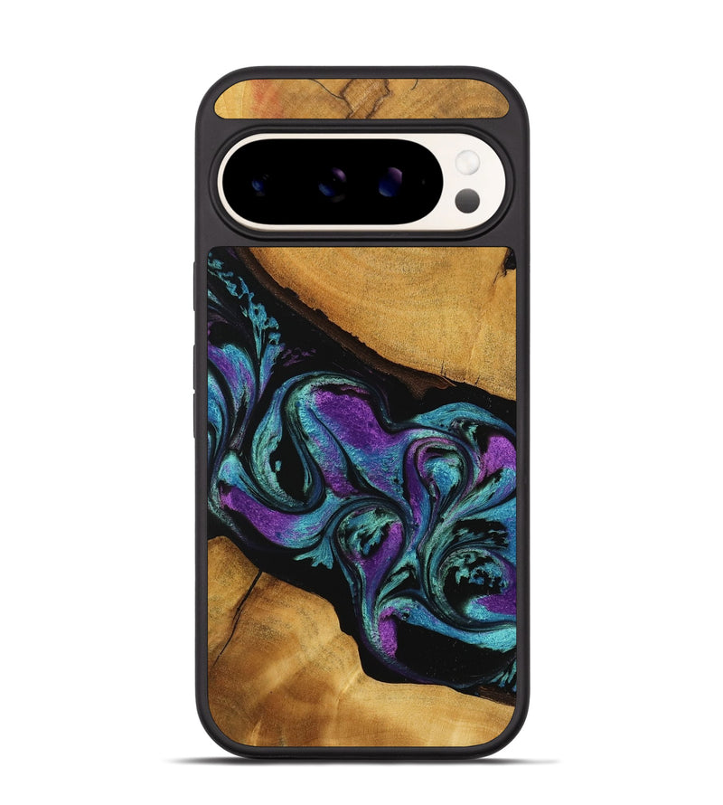 Pixel 9 Wood Phone Case - Sherron (Purple, 738208)