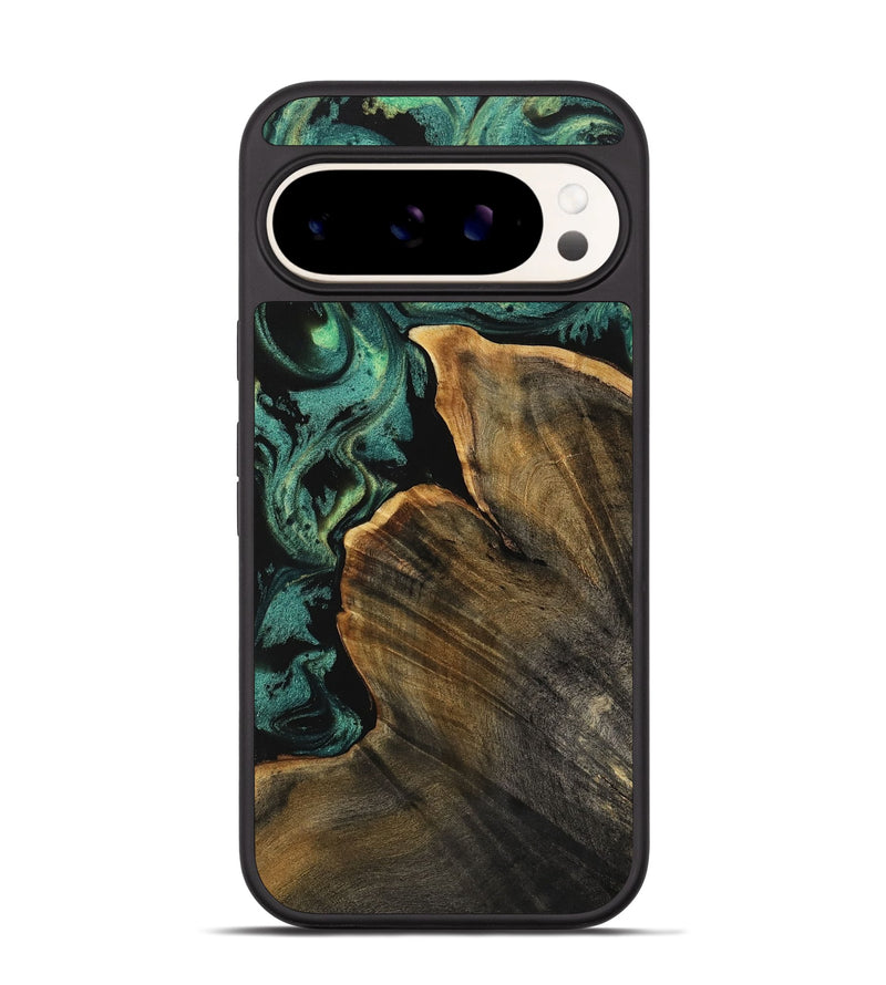 Pixel 9 Wood Phone Case - Arbie (Green, 738213)