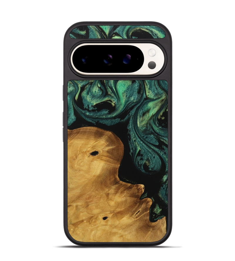 Pixel 9 Wood Phone Case - Sergei (Green, 738214)