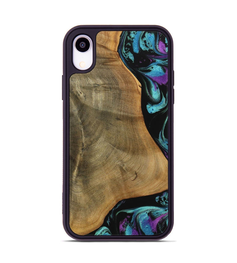 iPhone Xr Wood Phone Case - Sula (Blue, 738218)