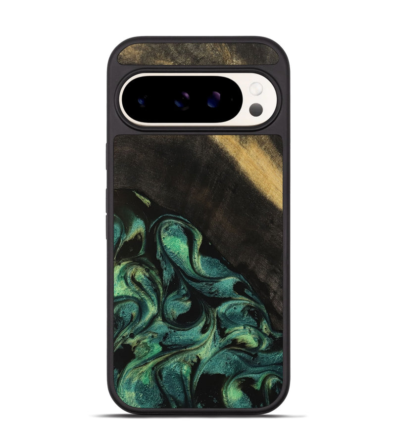 Pixel 9 Wood Phone Case - Louanna (Green, 738220)