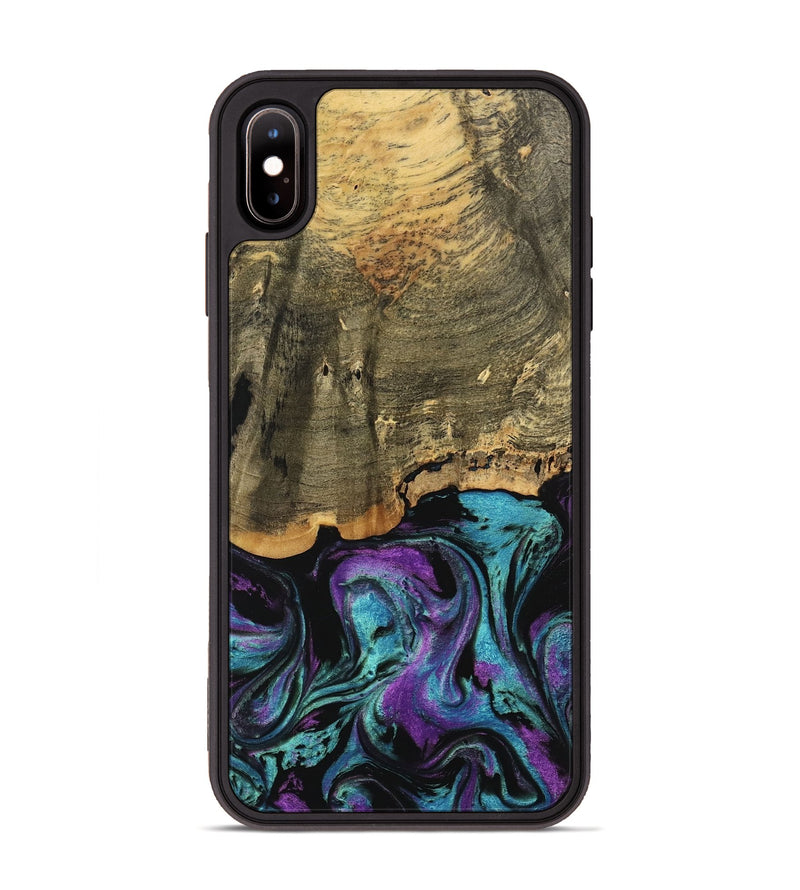 iPhone Xs Max Wood Phone Case - Rommel (Purple, 738230)