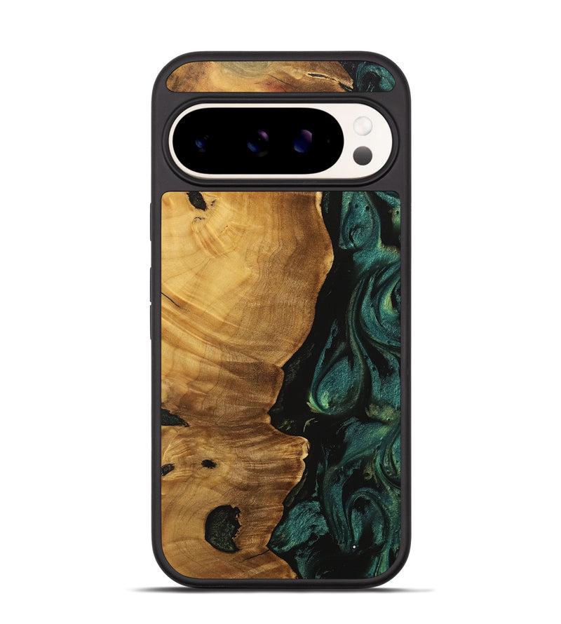 Pixel 9 Wood Phone Case - Dorthy (Green, 738333)