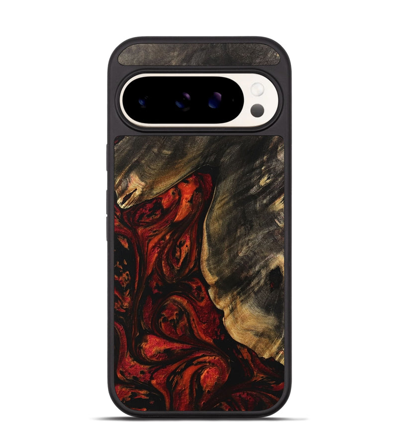 Pixel 9 Wood Phone Case - Sonny (Red, 738363)