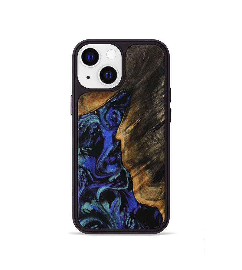 iPhone 13 mini Wood Phone Case - Buell (Blue, 738365)