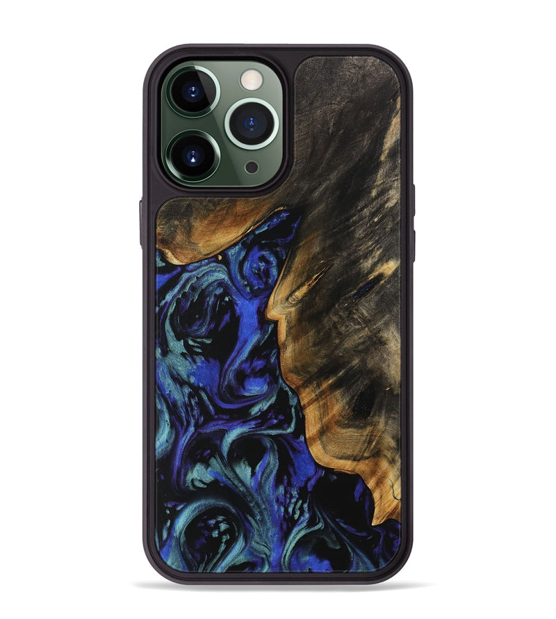 iPhone 13 Pro Max Wood Phone Case - Buell (Blue, 738365)