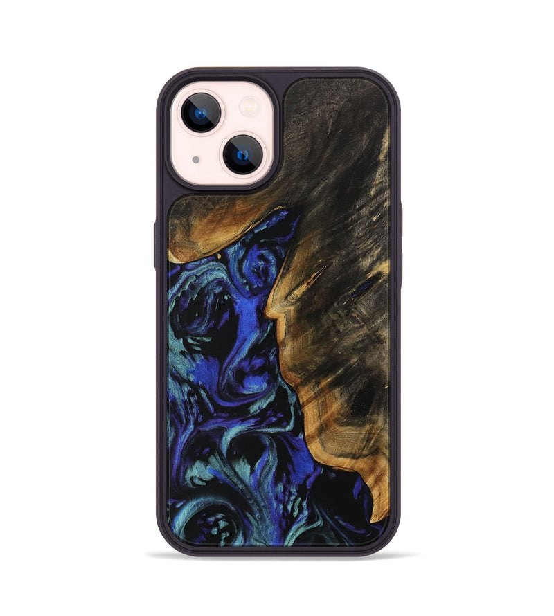 iPhone 14 Wood Phone Case - Buell (Blue, 738365)