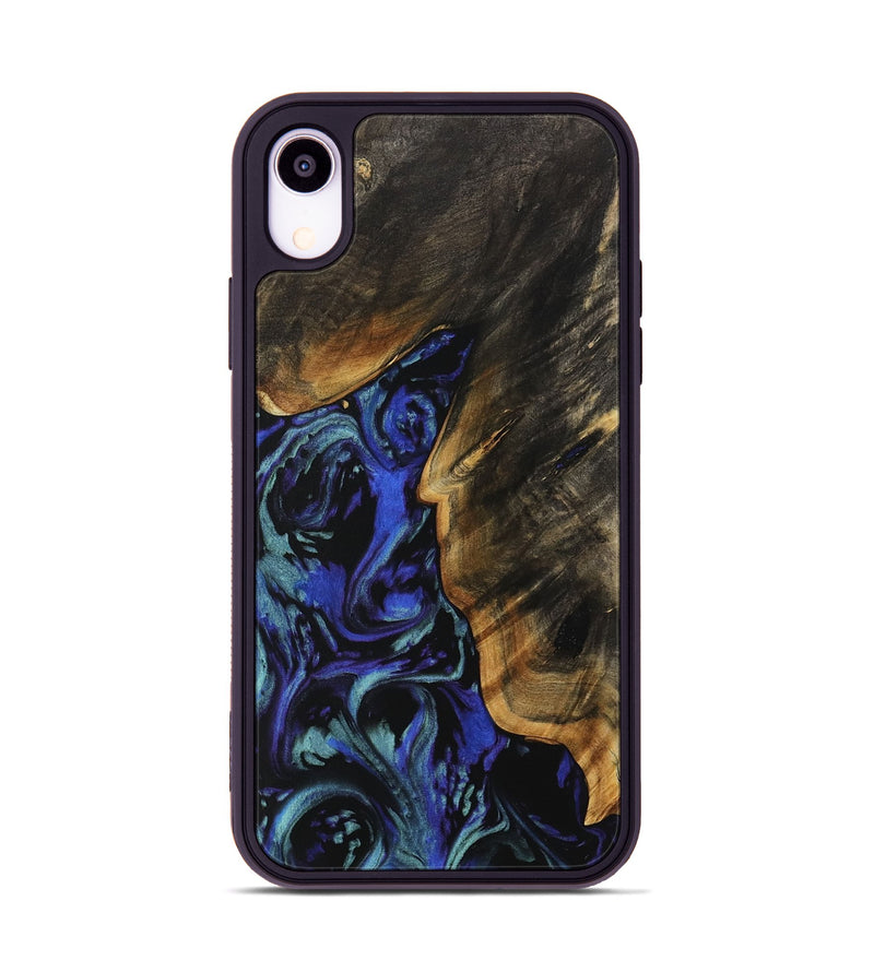 iPhone Xr Wood Phone Case - Buell (Blue, 738365)