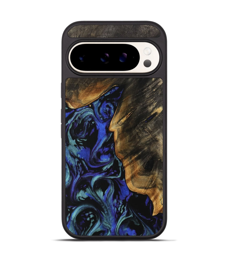 Pixel 9 Wood Phone Case - Buell (Blue, 738365)