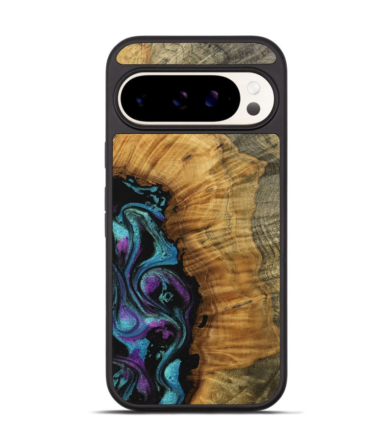 Pixel 9 Wood Phone Case - Kalyan (Blue, 738368)