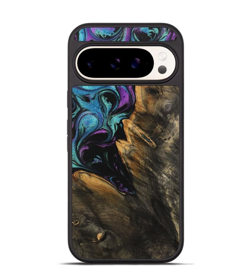 Pixel 9 Wood Phone Case - Justyn (Purple, 738373)