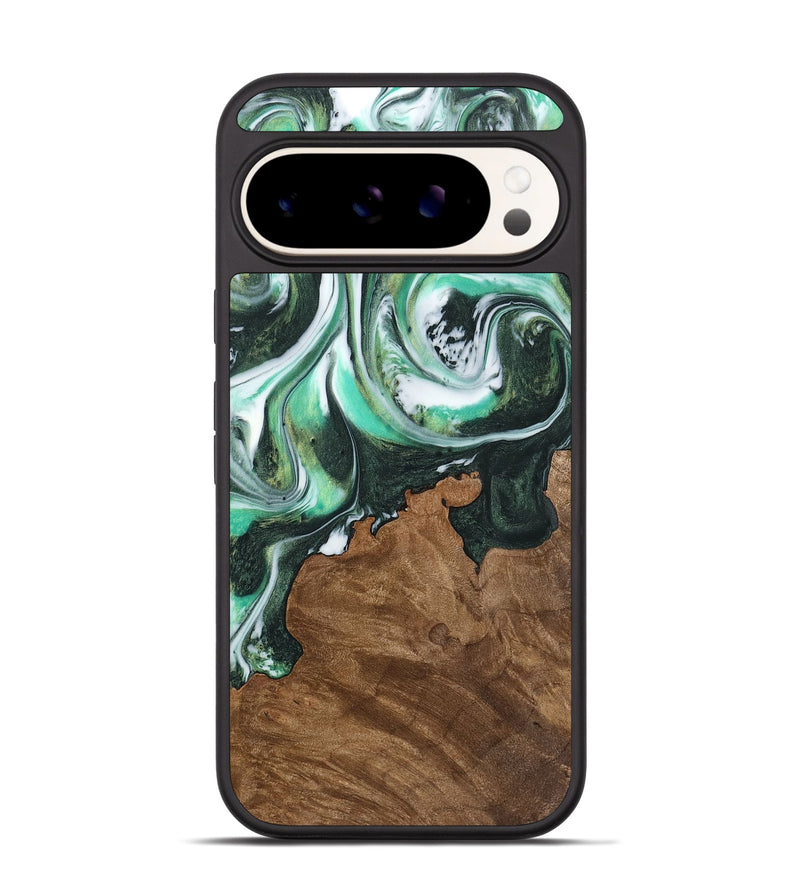 Pixel 9 Wood Phone Case - Doug (Green, 738374)