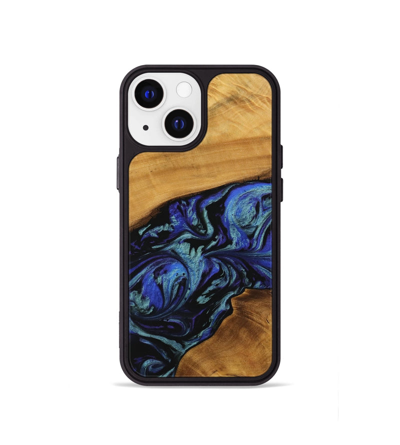 iPhone 13 mini Wood Phone Case - Arnie (Blue, 738386)