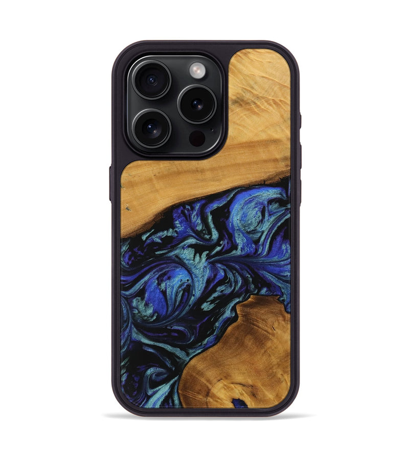 iPhone 15 Pro Wood Phone Case - Arnie (Blue, 738386)