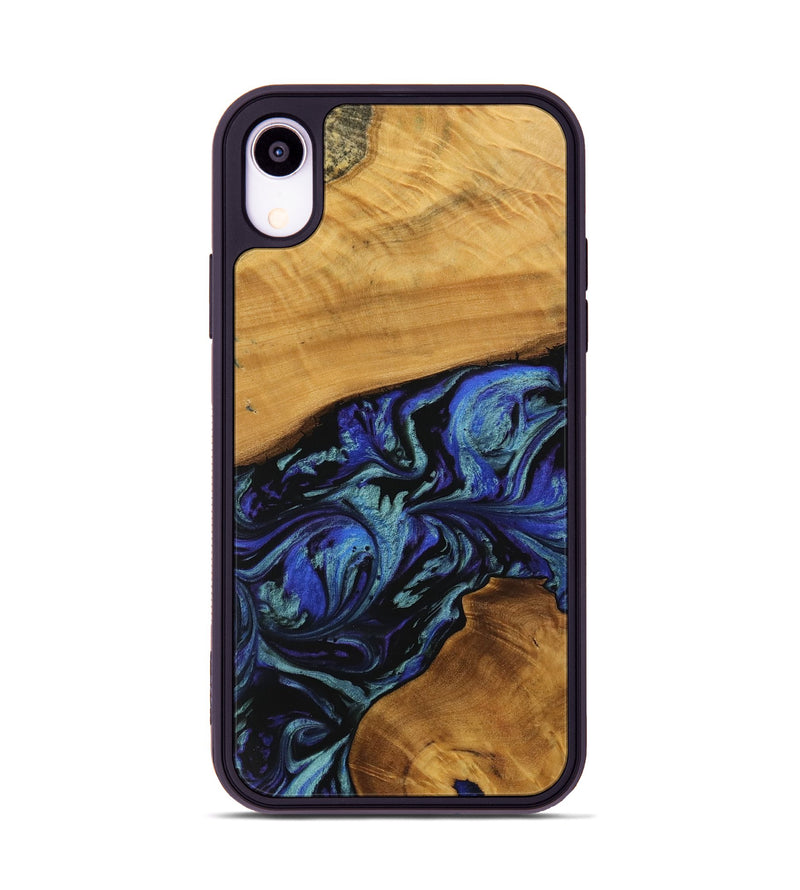 iPhone Xr Wood Phone Case - Arnie (Blue, 738386)